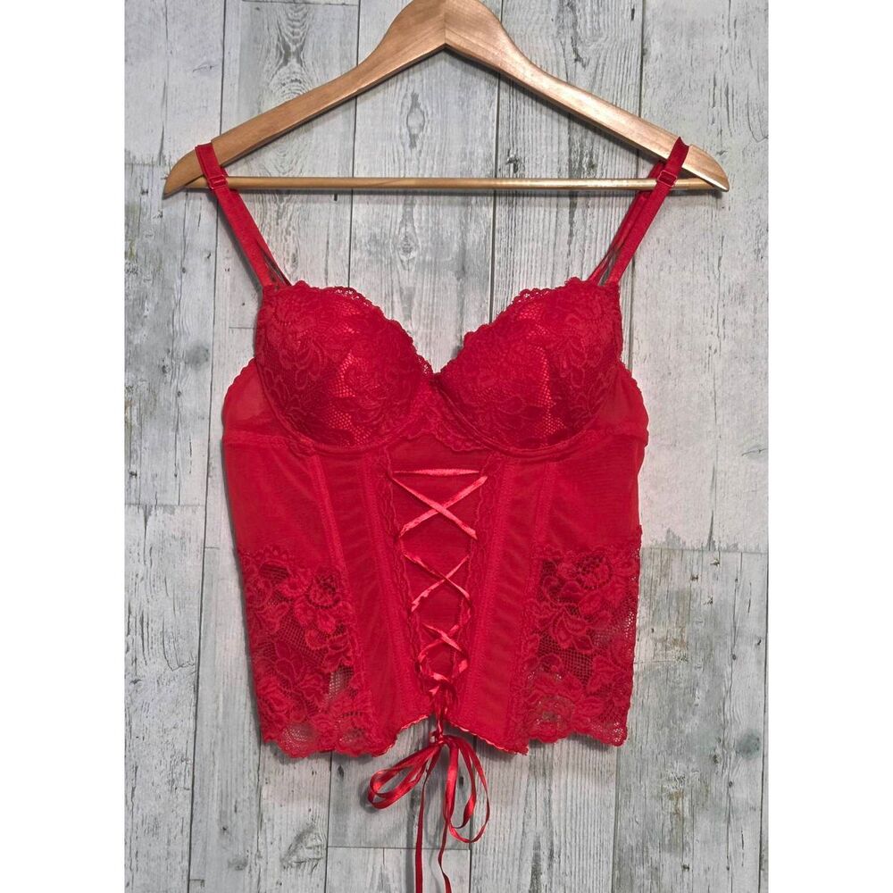 VTG Ilaria Lace and Mesh Corset Bustier Sz. 36/S